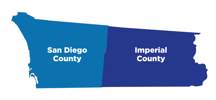 San Diego and Imperial Counties graphic of county boundaries